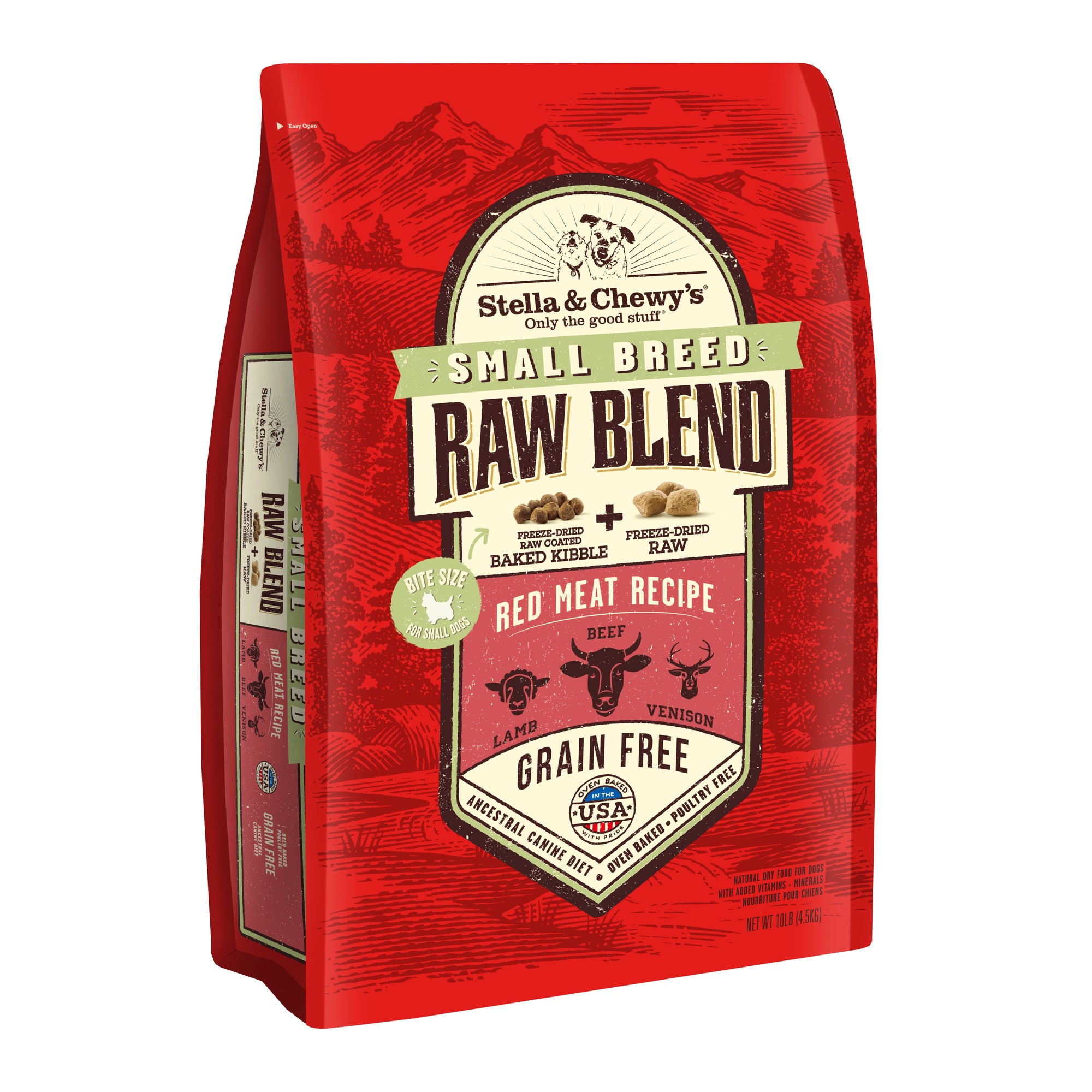 Stella & Chewy's SMALL BREED RED MEAT RAW BLEND KIBBLE