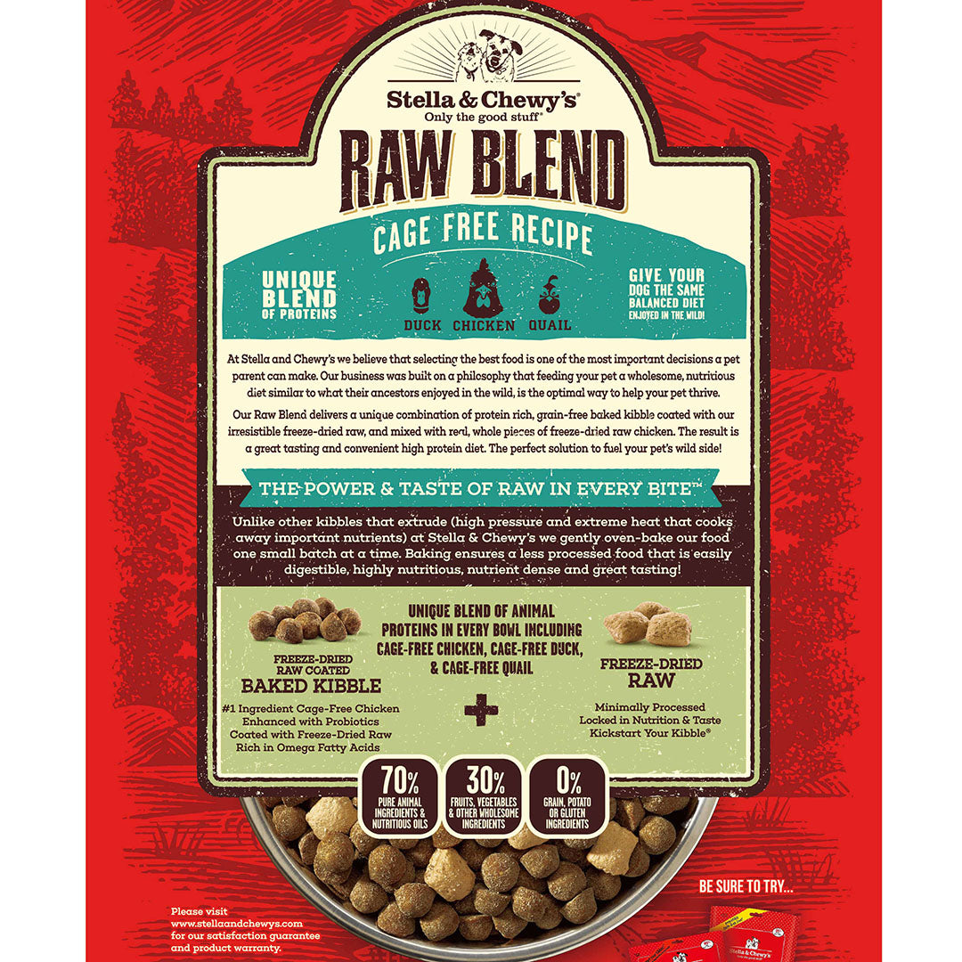 Stella & Chewy's CAGE-FREE RAW BLEND KIBBLE
