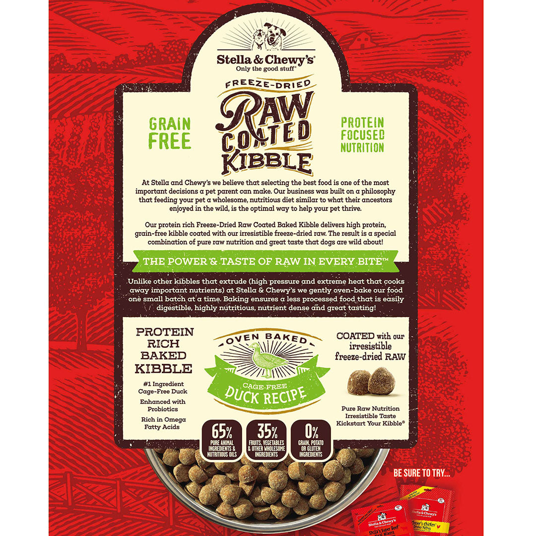 Stella & Chewy's Dog Raw Coated Kibble Duck Recipe