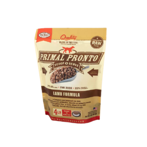 Primal Raw Frozen Pronto Lamb Formula 4lbs for Dogs