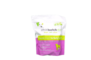 SmallBatch Raw Freeze-Dried Turkey Sliders for Dogs