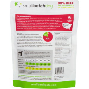 SmallBatch Lightly Cooked Beef Frozen for Dogs