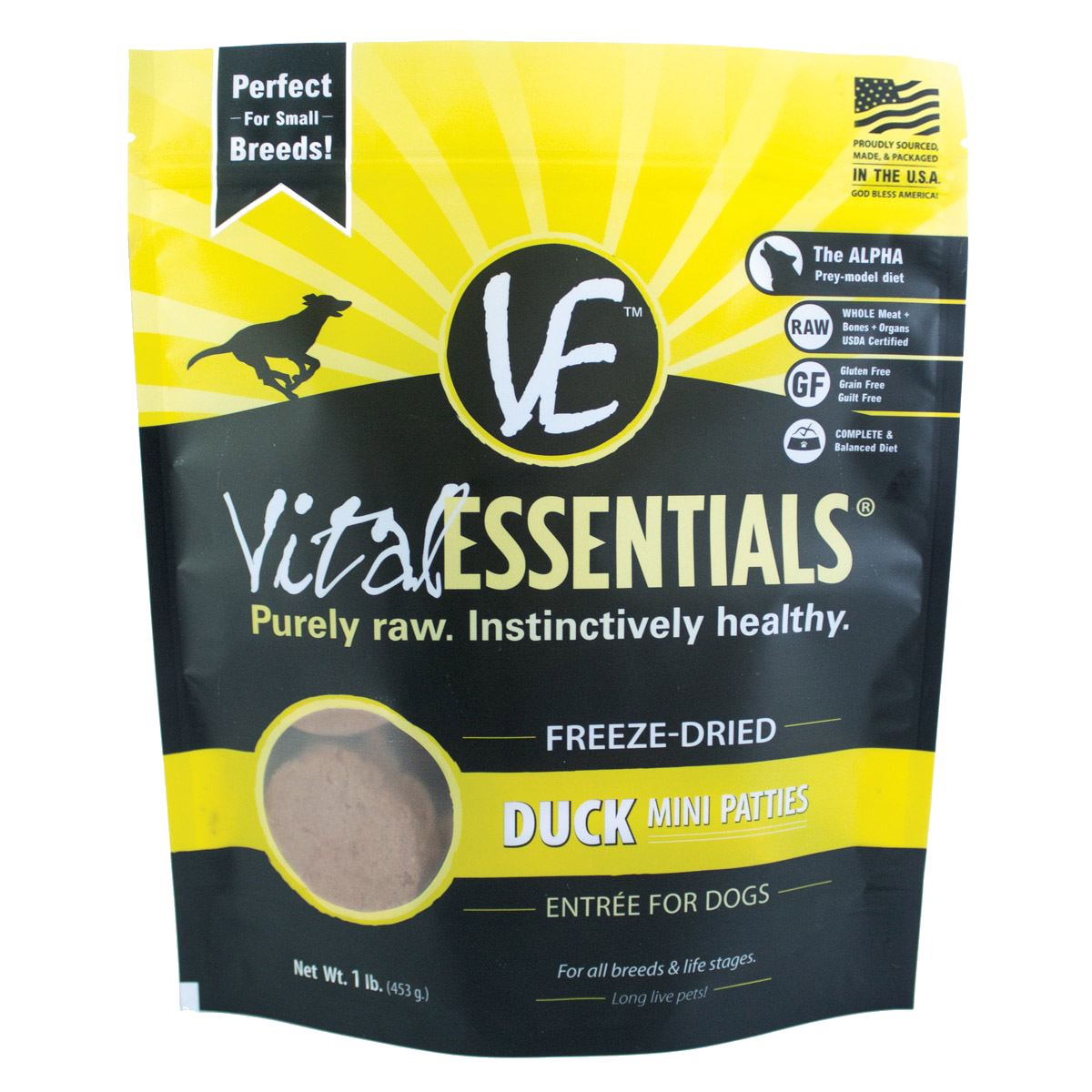Vital Essentials Freeze-Dried Duck Mini Patties