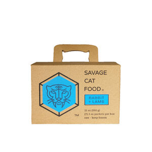 Savage Cat Raw Frozen Rabbit Box Small & Large