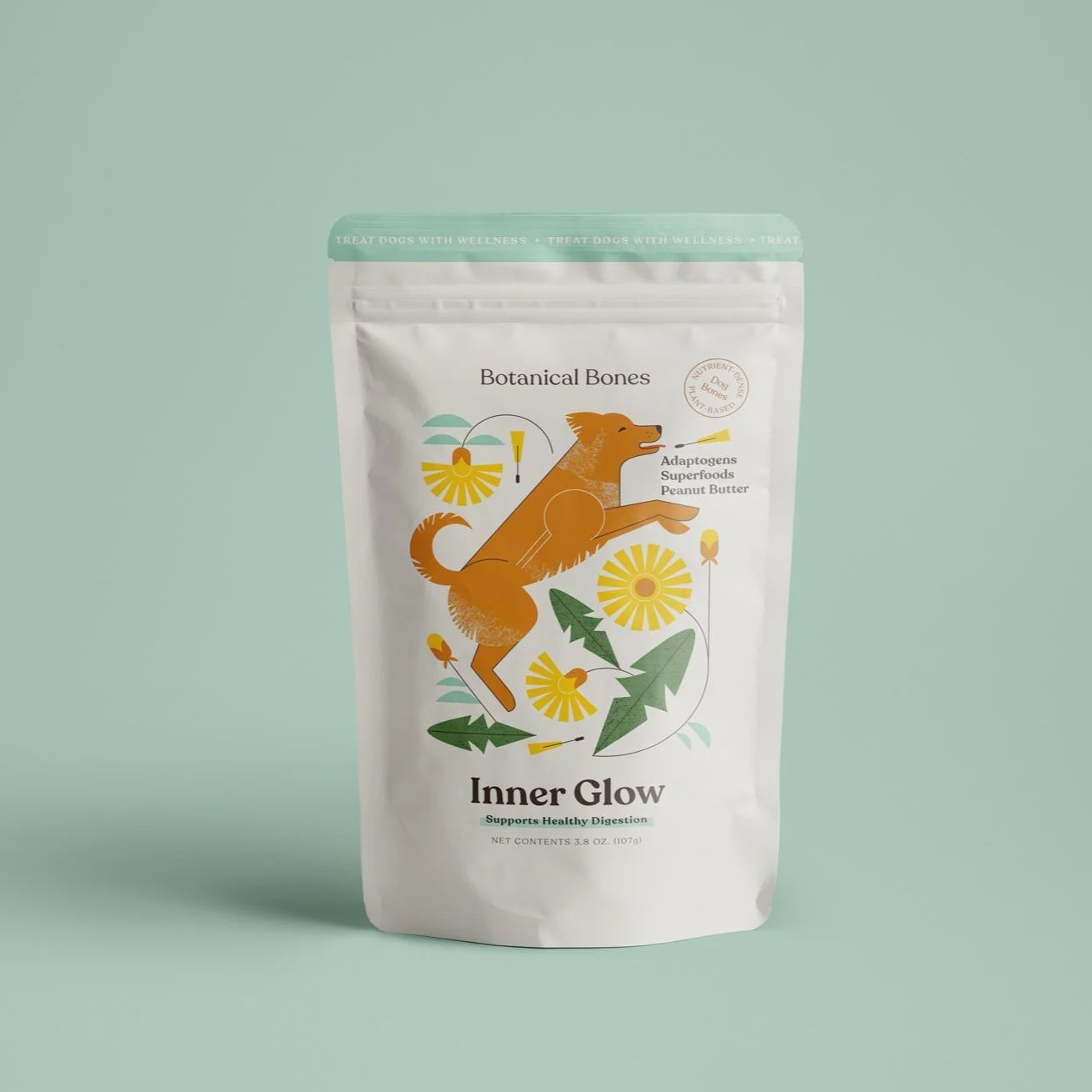 Botanical Bones Inner Glow Digestive Plant-Based Dog Treats