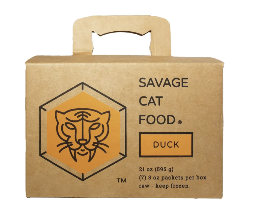 Savage Cat Duck Box Raw Cat Food