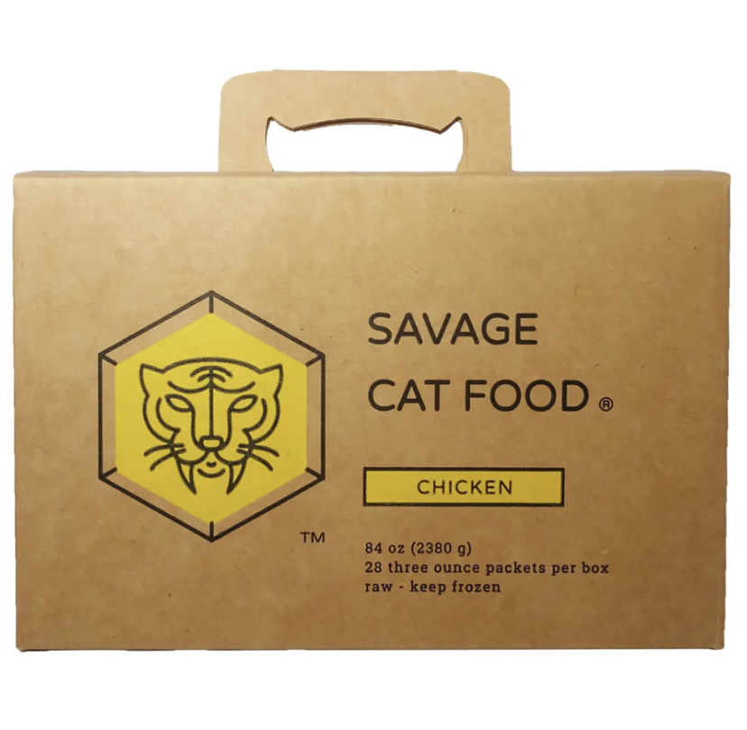 Savage Cat Chicken Box Raw Frozen Cat Food