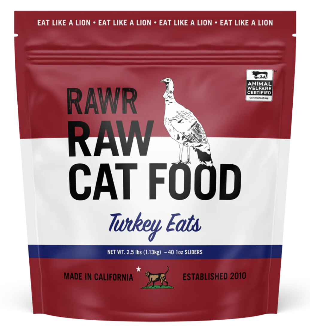 Rawr Raw Frozen Turkey Cat Food 2.5lb