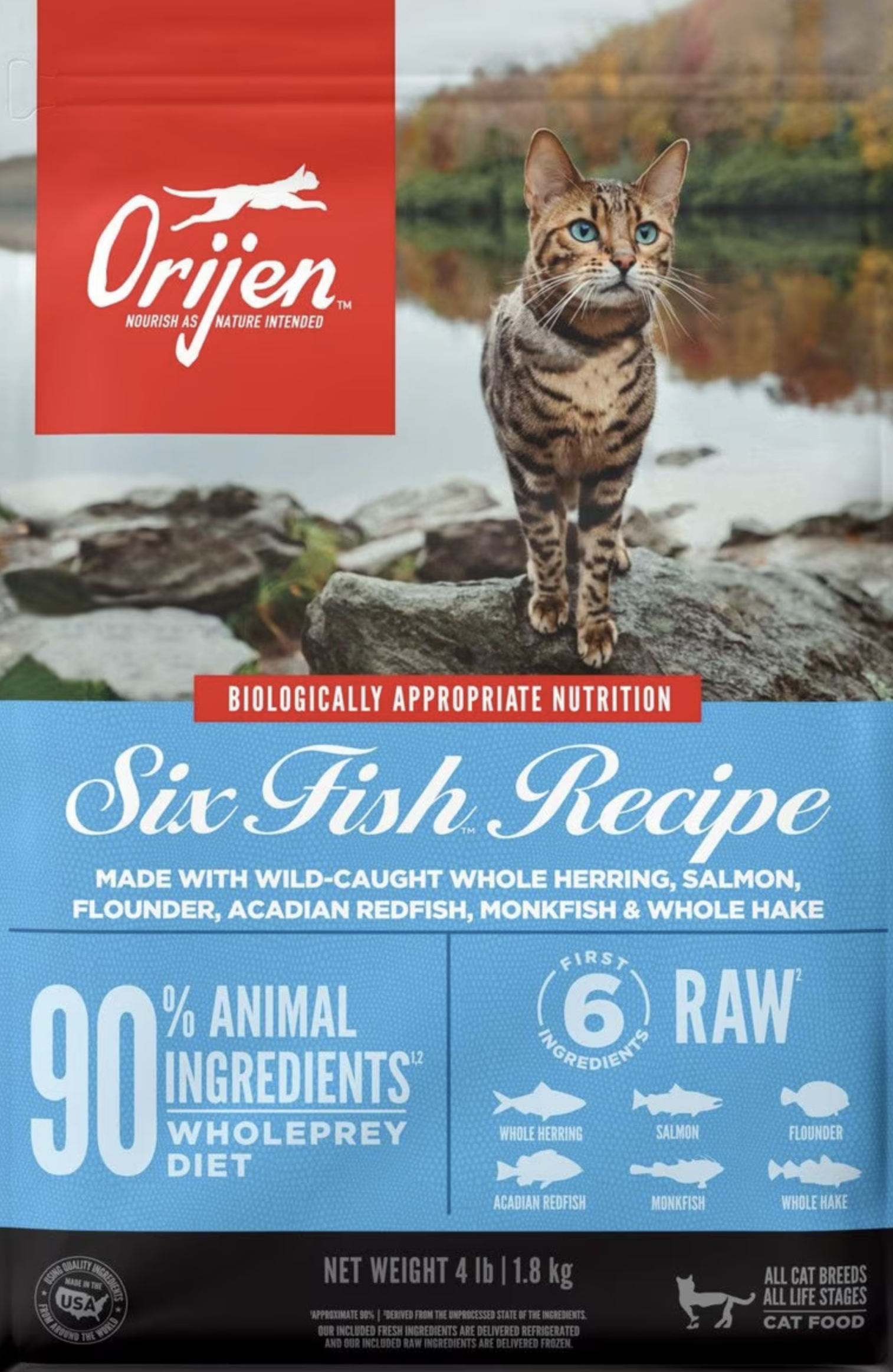 Orijen Six Fish Grain-Free Dry Cat Food
