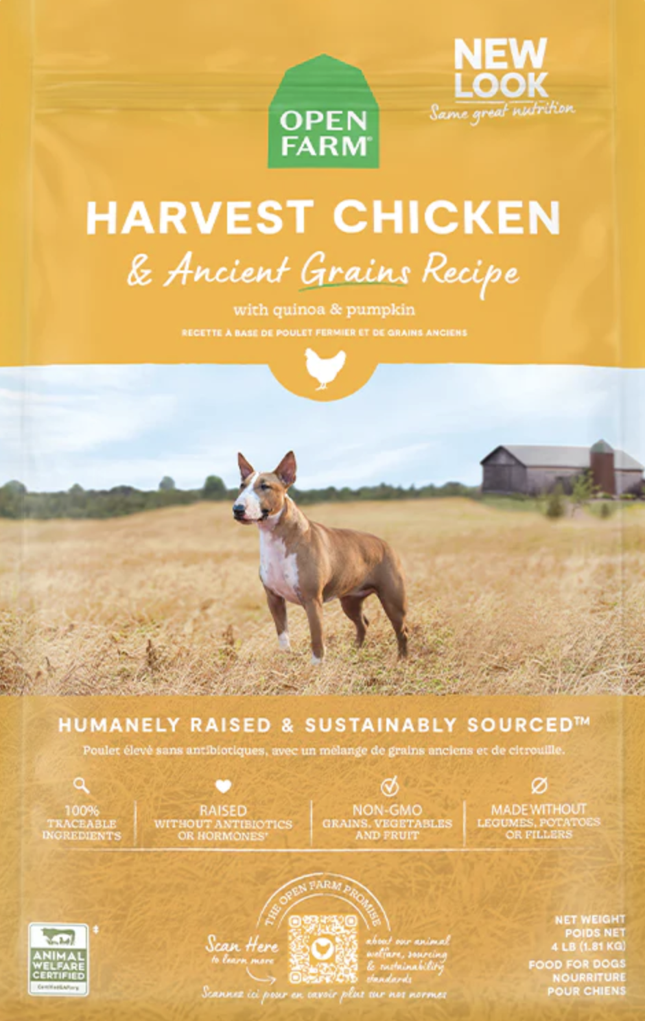 Open Farm Harvest Chicken & Ancient Grains Dry Dog Food