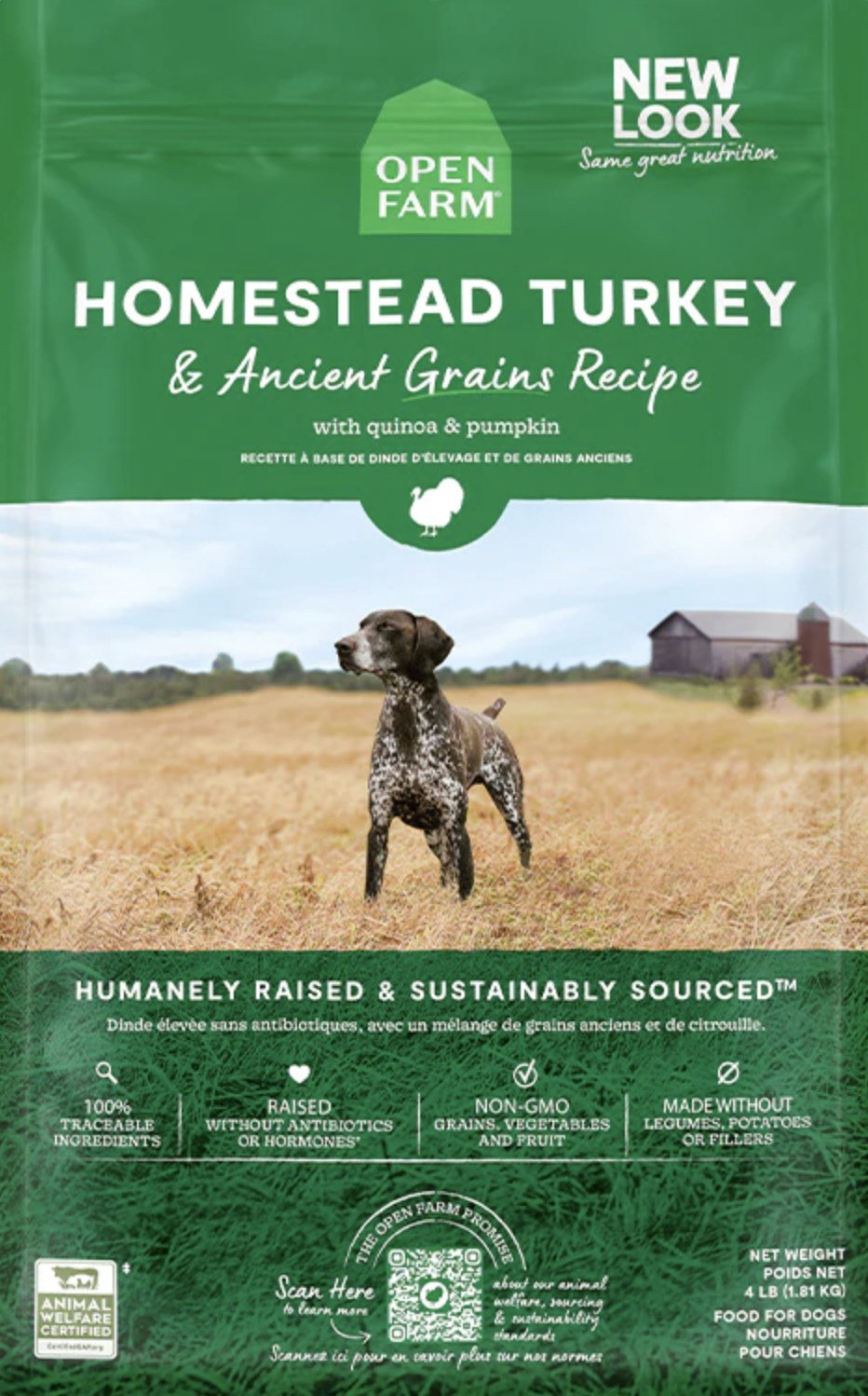Open Farm Homestead Turkey & Ancient Grains Dry Dog Food