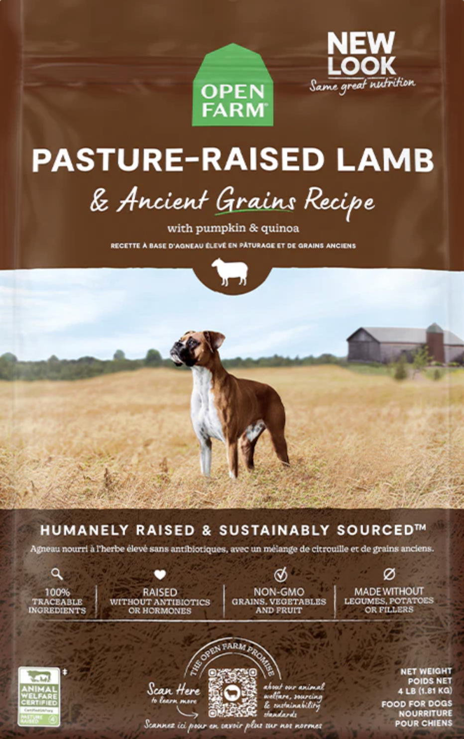 Open Farm Pasture-Raised Lamb & Ancient Grains Dry Dog Food