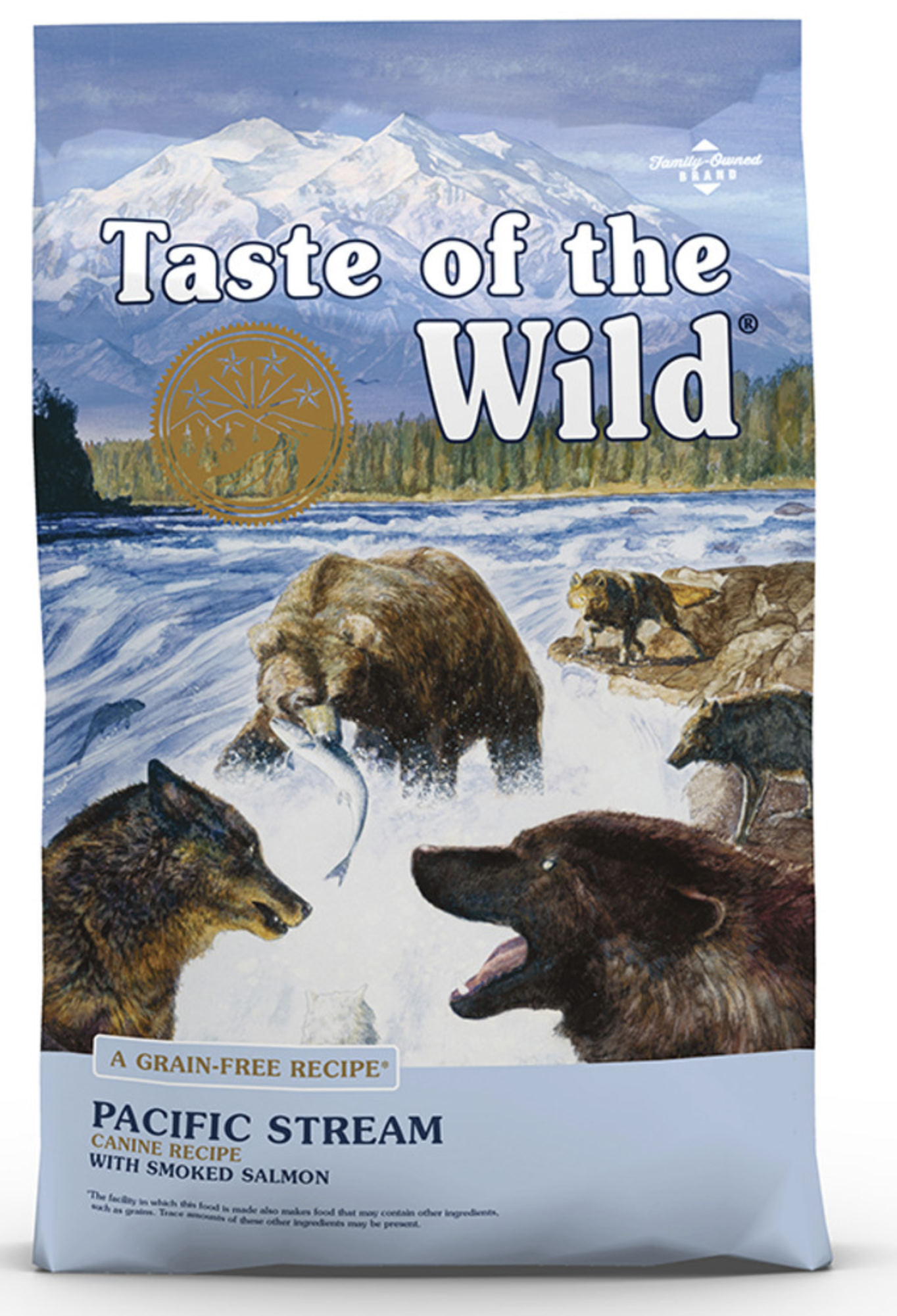 Taste of the Wild Grain-Free Pacific Stream Canine Recipe w/ Smoke-Flavored Salmon Dry Dog Food