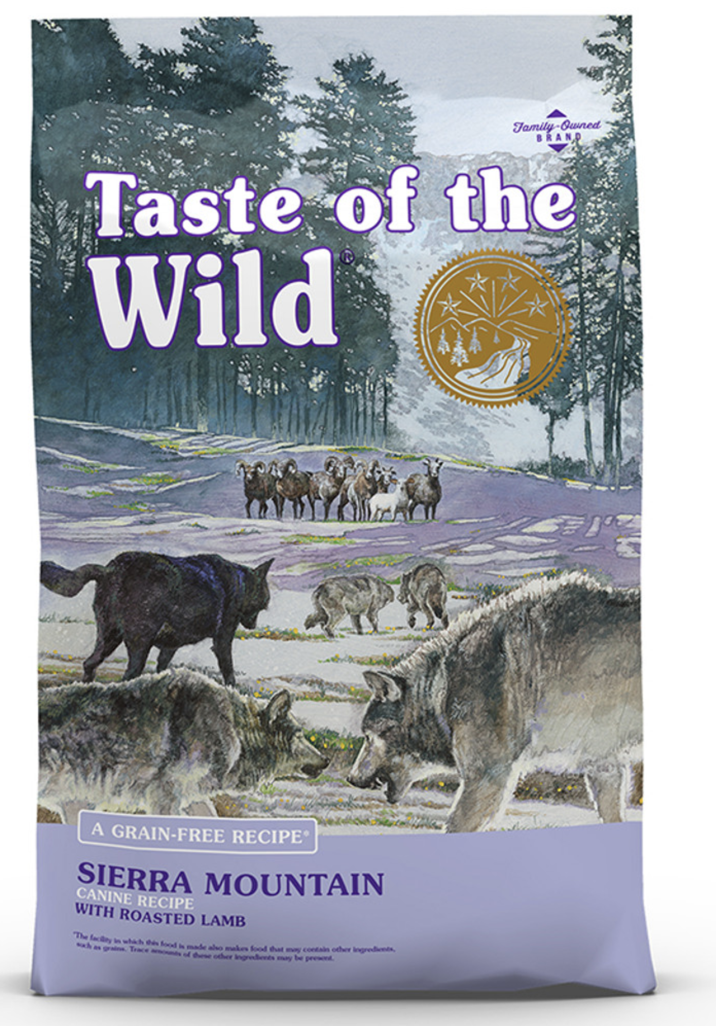Taste of the Wild Grain-Free Sierra Mountain Canine Recipe w/ Roasted Lamb Dry Dog Food