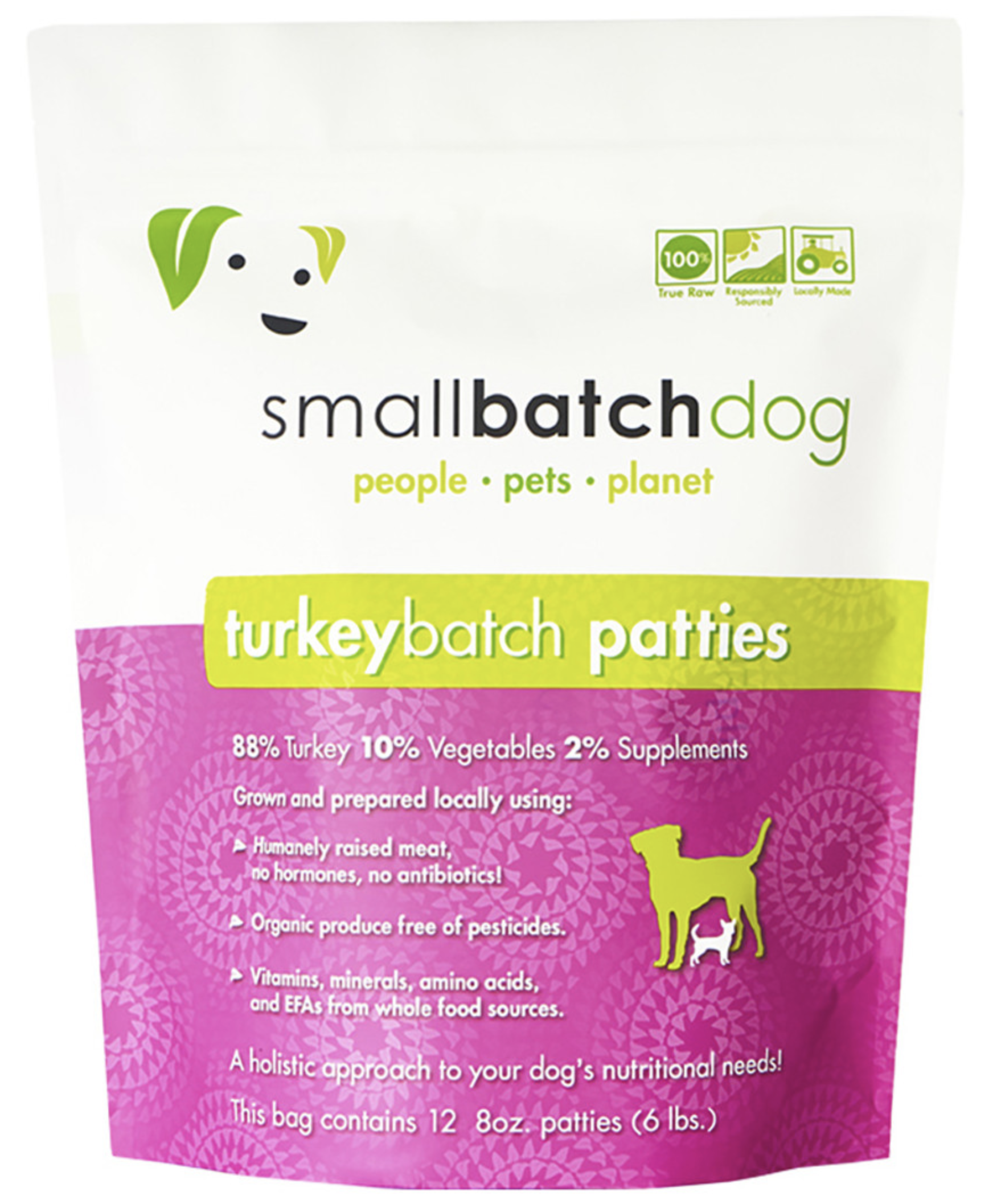 Smallbatch Turkeybatch Patties Raw Frozen Dog Food