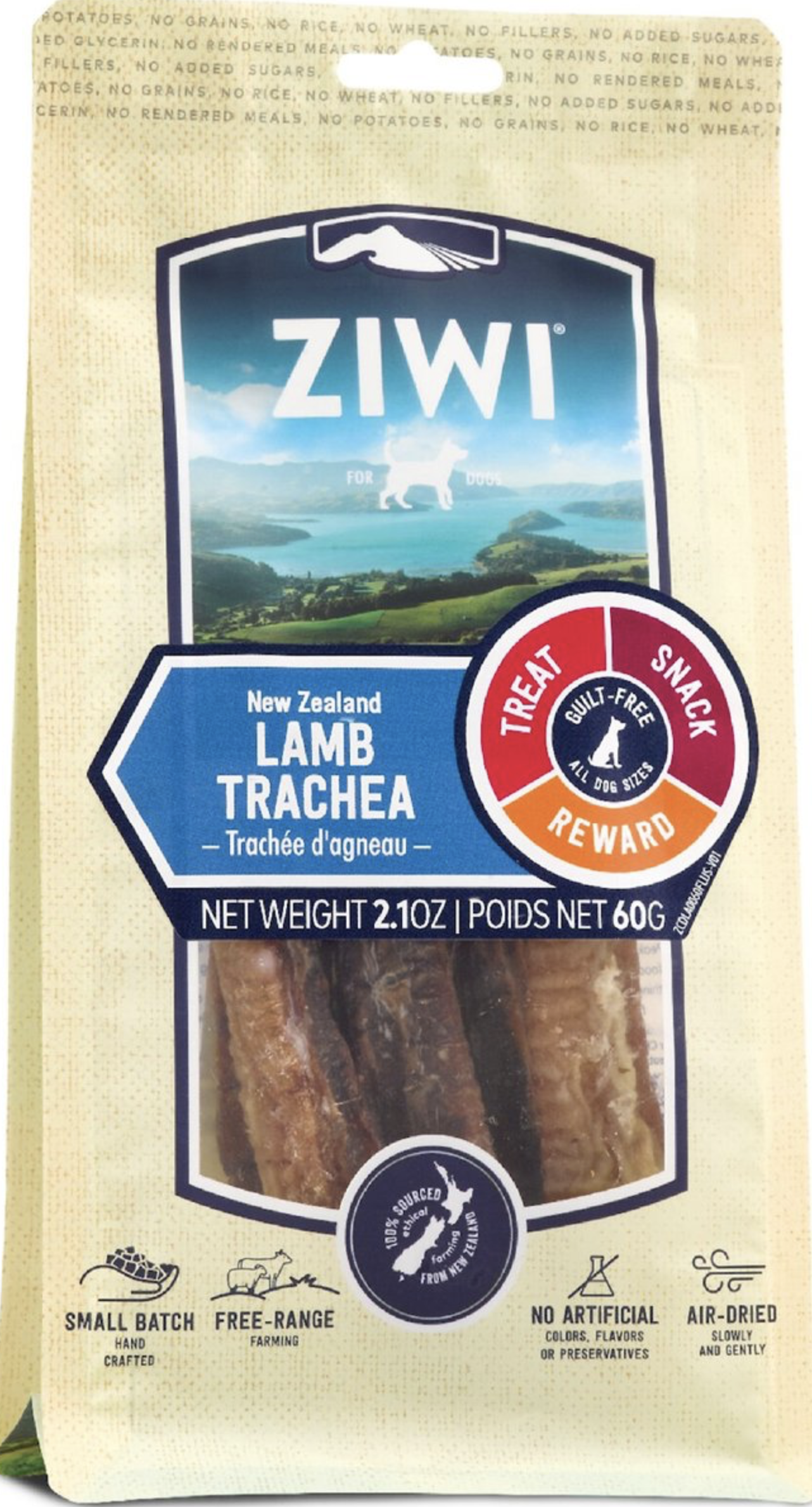Ziwi Air Dried Lamb Trachea Dog Chews