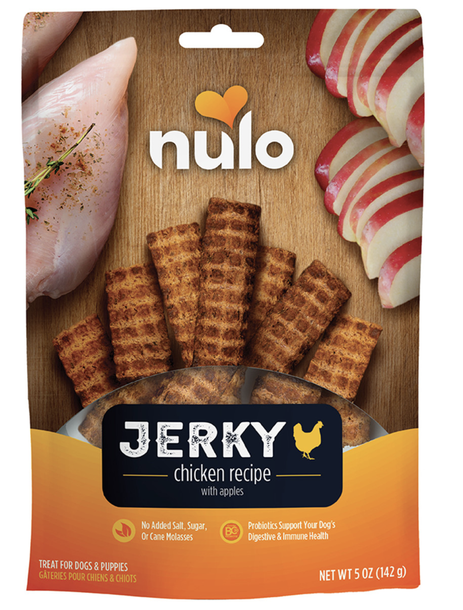Nulo Jerky Chicken Recipe w/ Apples Dog Treats