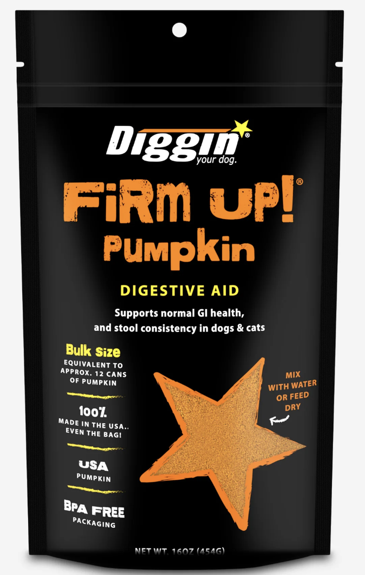Diggin Your Dog Firm Up Pumpkin for Dogs & Cats