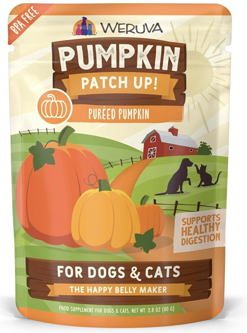 Weruva Pumpkin Patch Up! Pumpkin Puree Pet Food Supplement for Dogs