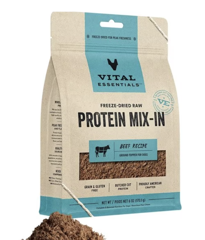 Vital Essentials Raw Freeze-Dried Ground Beef Topper