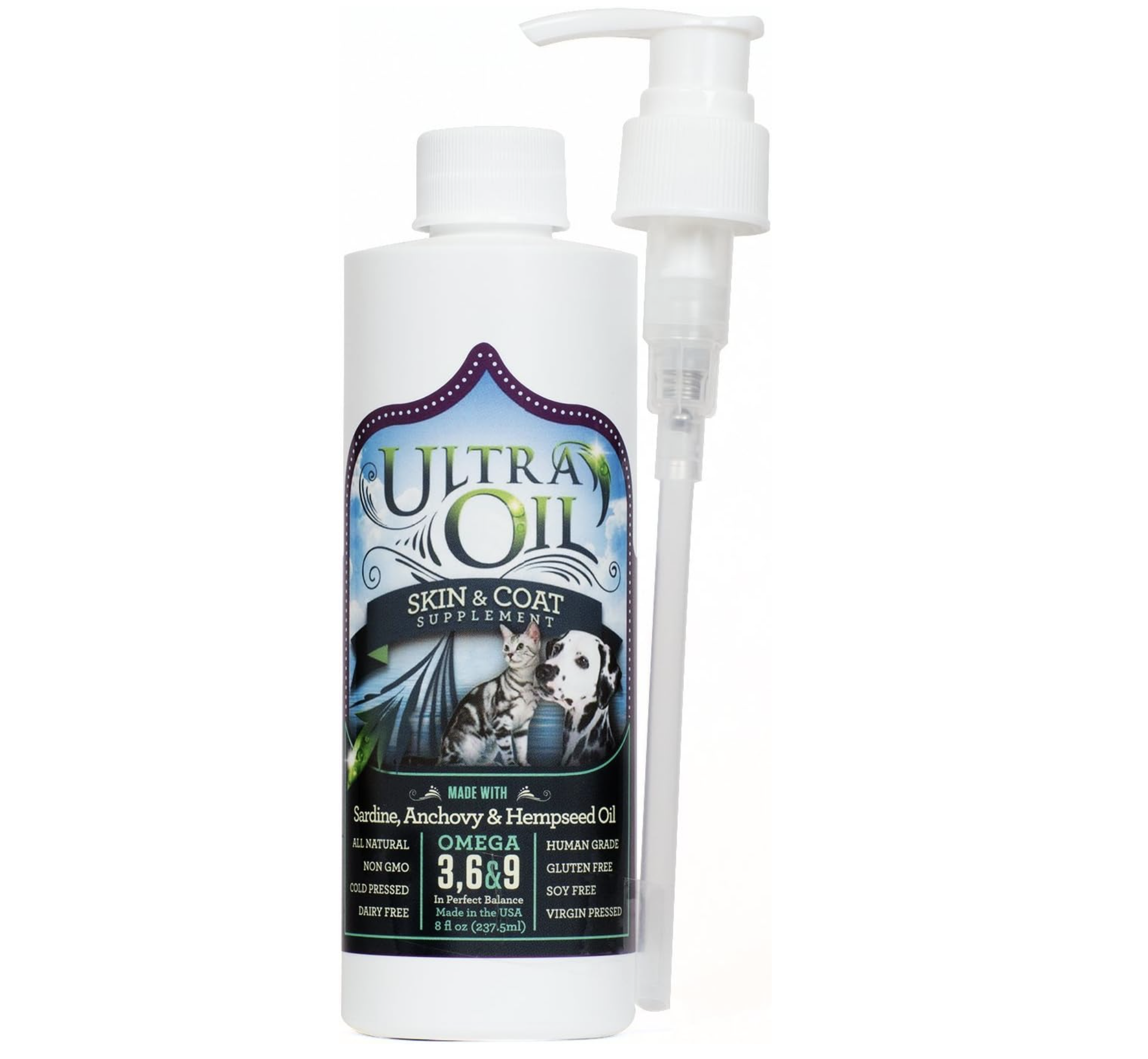 Ultra Oil Skin and Coat Supplement for Dogs & Cats