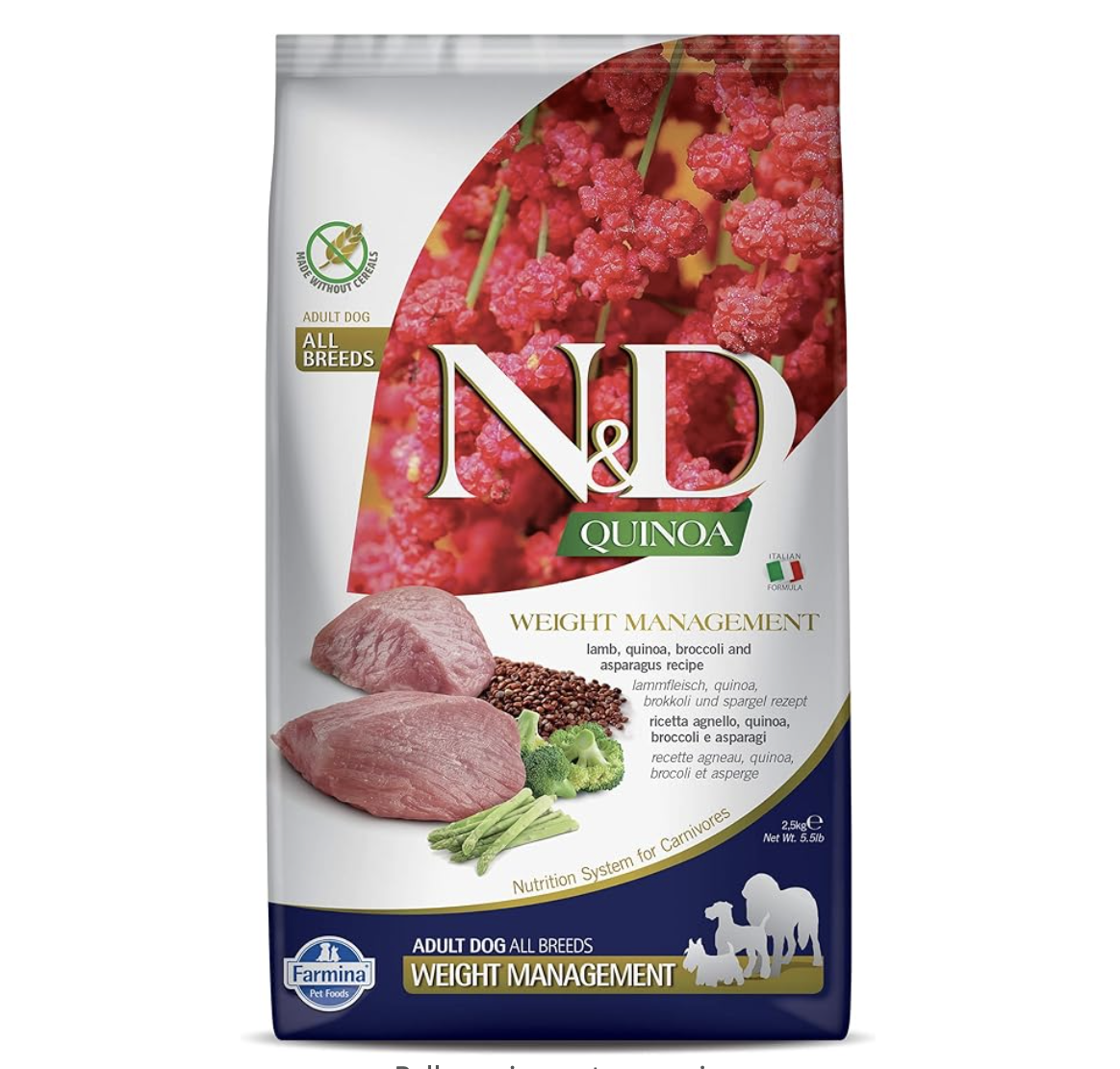 Farmina N&D Weight Management Lamb with Quinoa Dog Food