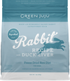 Green Juju Freeze-Dried Rabbit Recipe with Duck Liver for Dogs