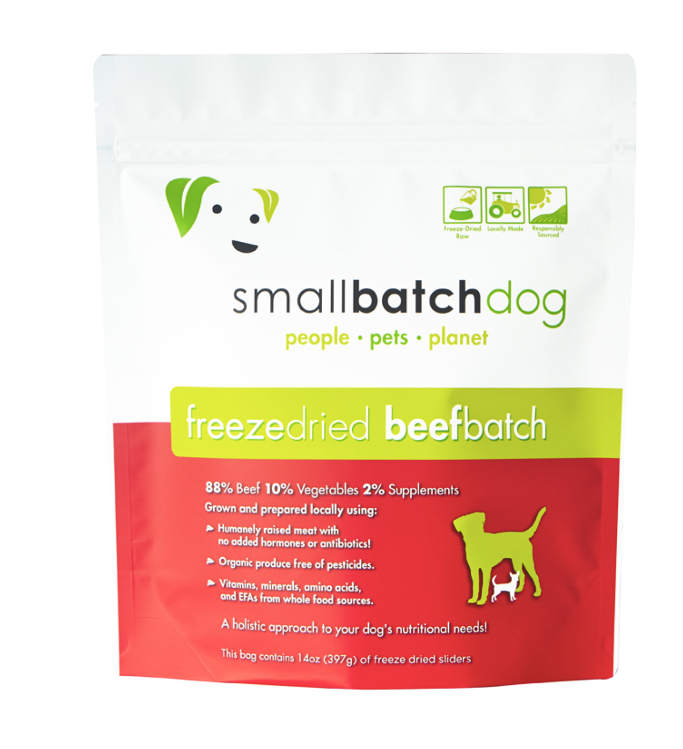 Smallbatch Raw Freeze-Dried Beef Dog Food