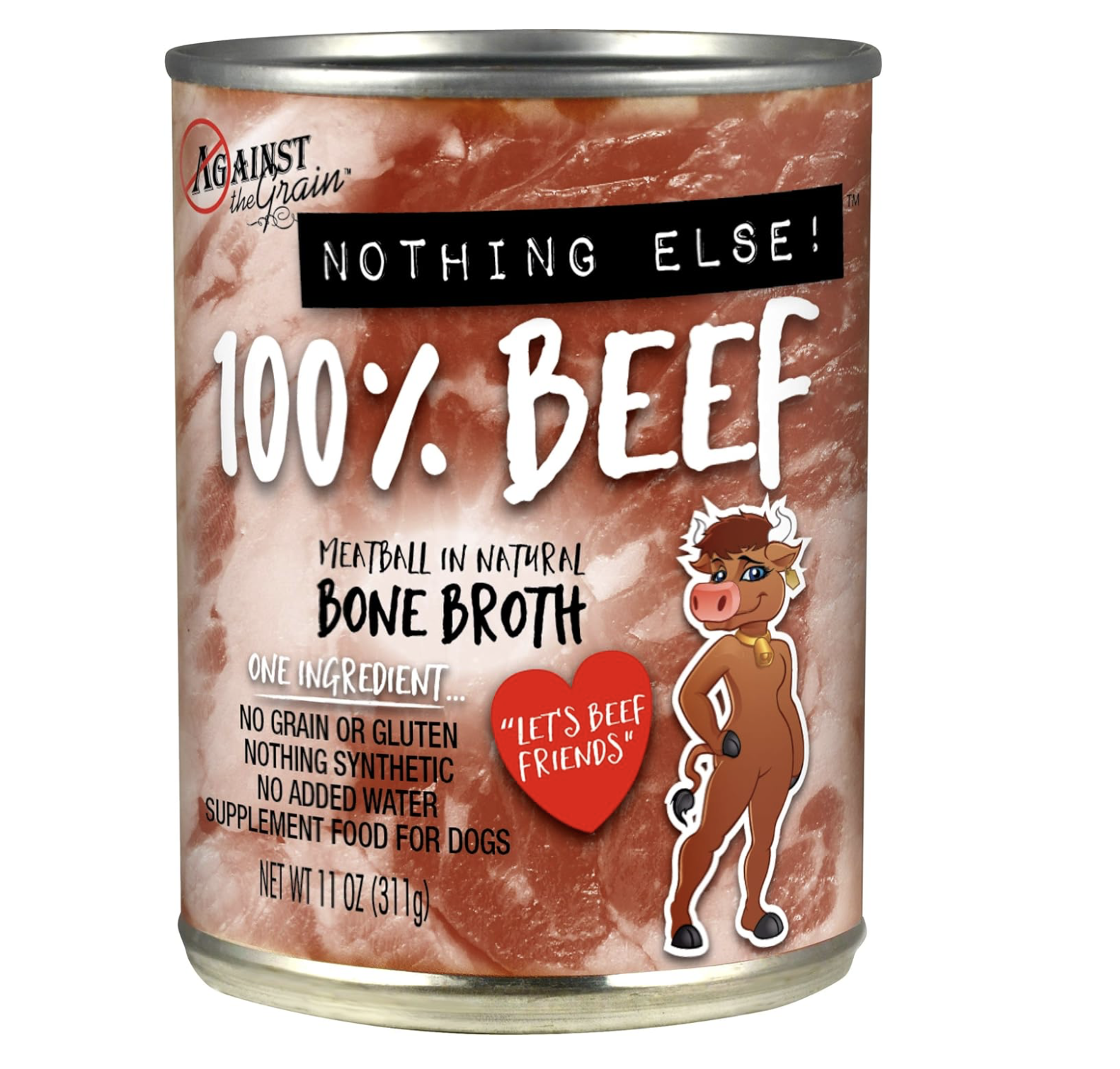 Evanger's Against The Grain Nothing Else! Beef Canned Dog Food