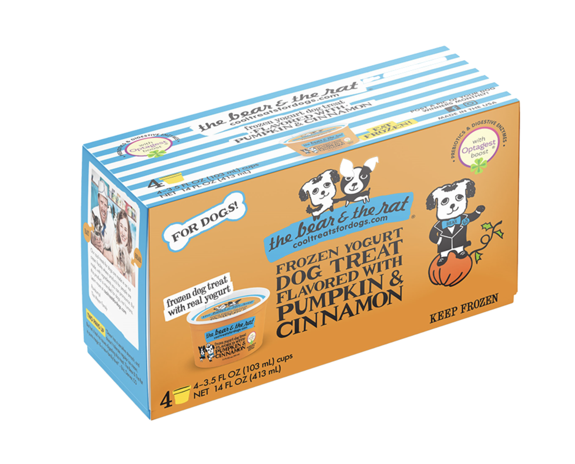 (INDIVIDUAL) THE BEAR & THE RAT DOG FROZEN PUMPKIN & YOGURT