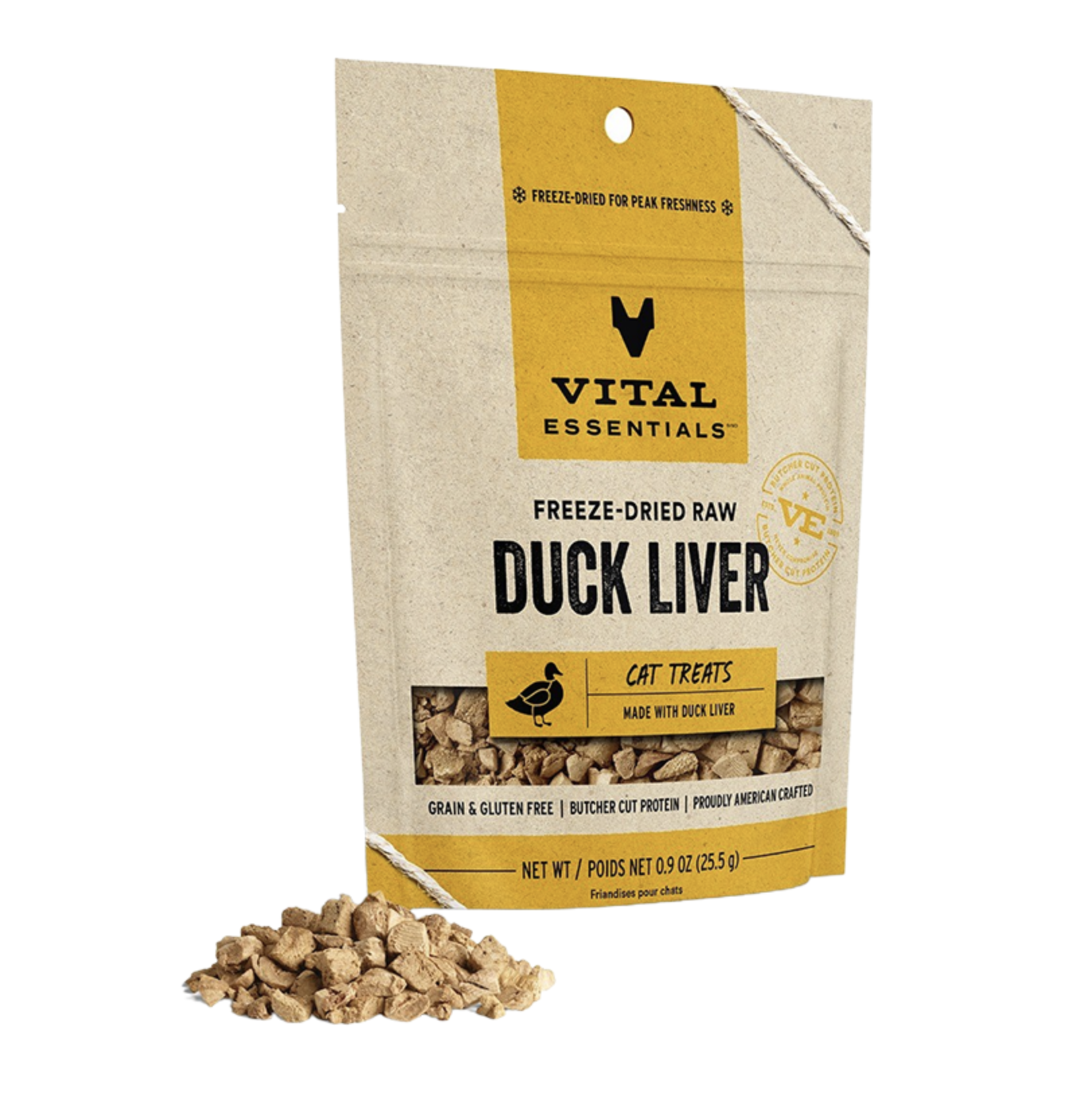 Vital Essentials Duck Liver Freeze-Dried Raw Cat Treats