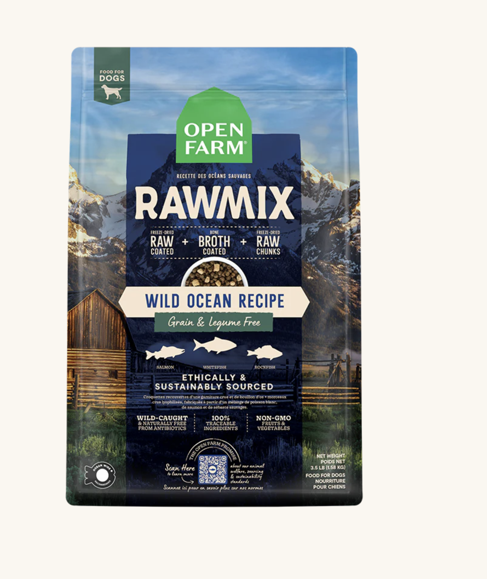 Open Farm Wild Ocean Grain-Free RawMix for Dogs