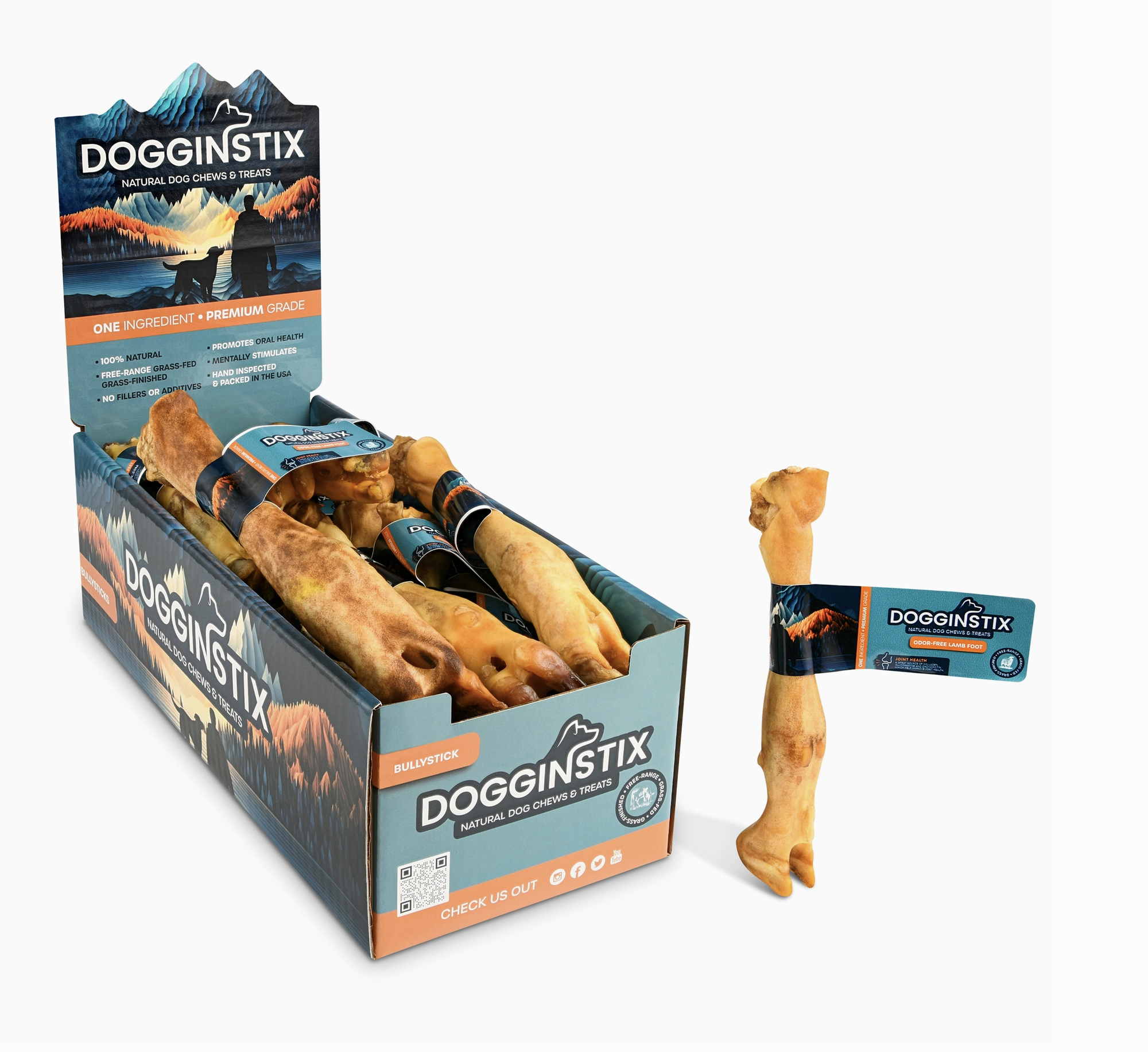 DogginStix Lamb Trotter Dog Chews