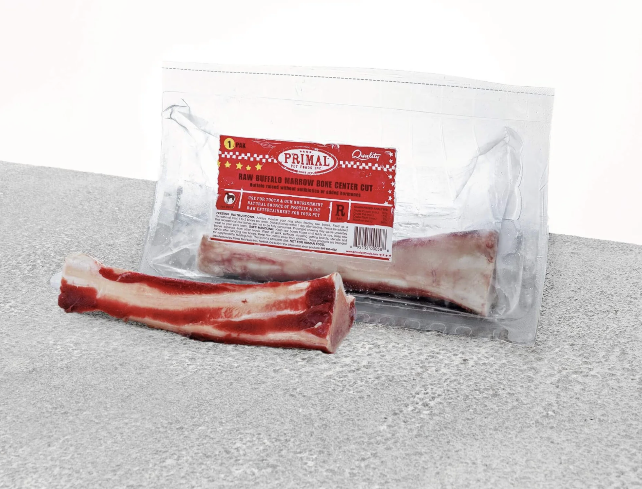 Primal Buffalo Marrow Center Cut Bone