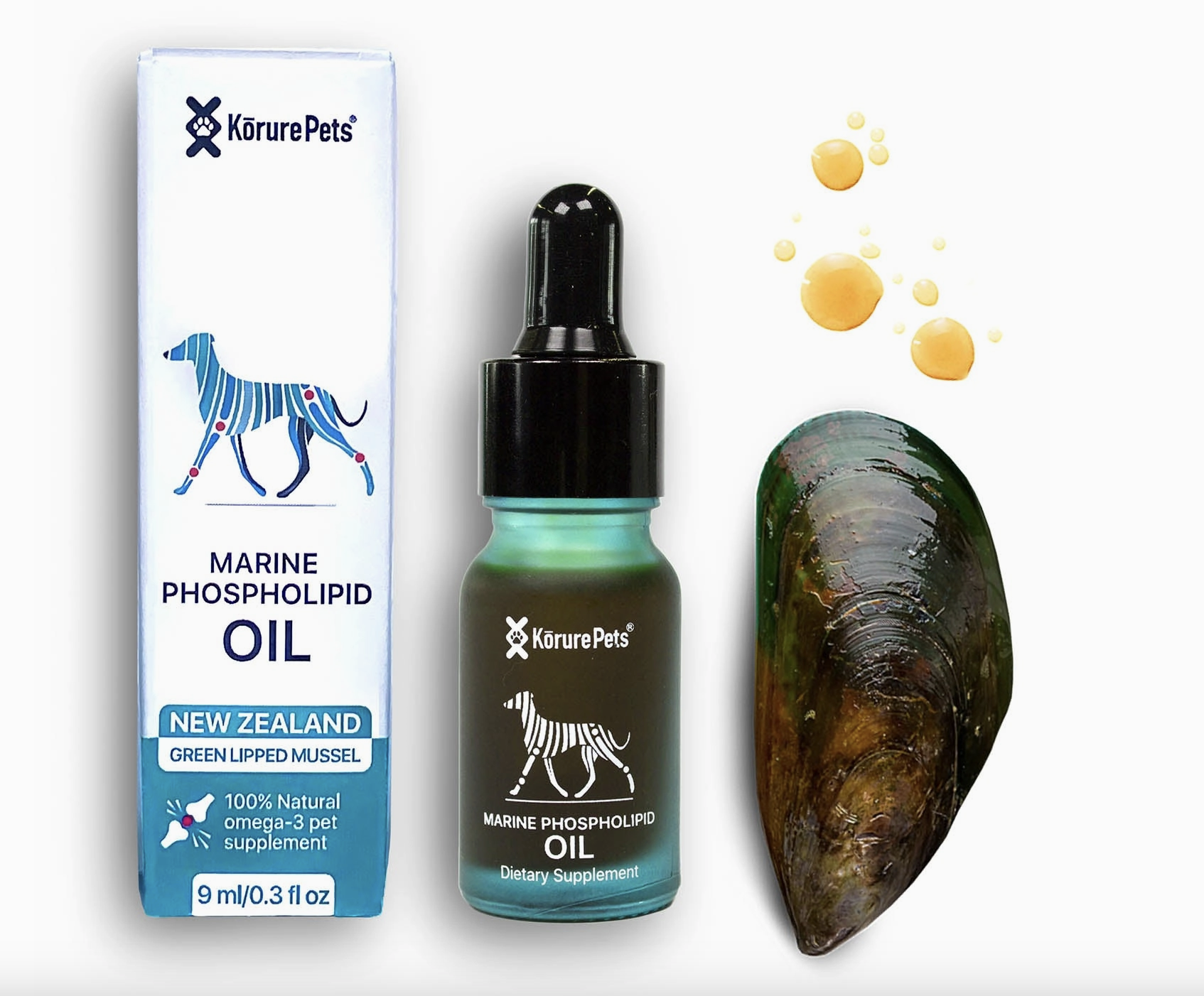 Korure Pets Dog Green Lipped Mussel Oil