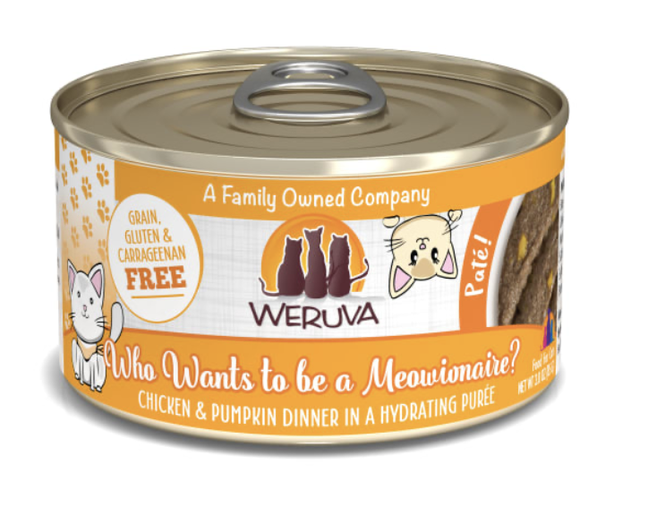Weruva Who wants to be a Meowionaire? with Chicken and Pumpkin Canned Cat Food