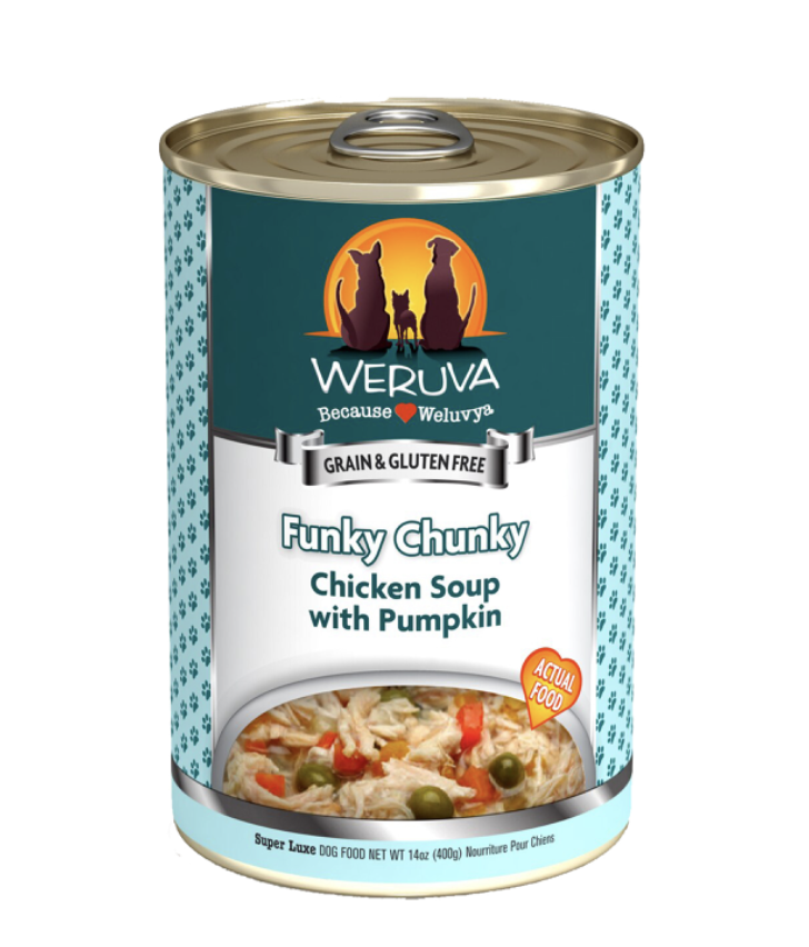 Weruva Funky Chunky Chicken Soup with Pumpkin Canned Dog Food