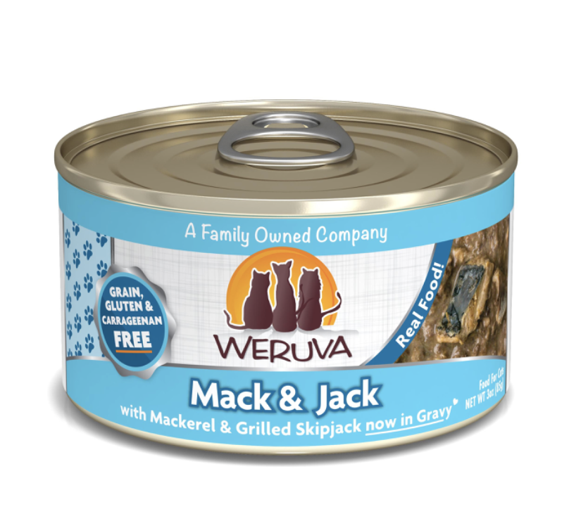 Weruva Mack & Jack with Mackerel and Grilled Skipjack Canned Cat Food