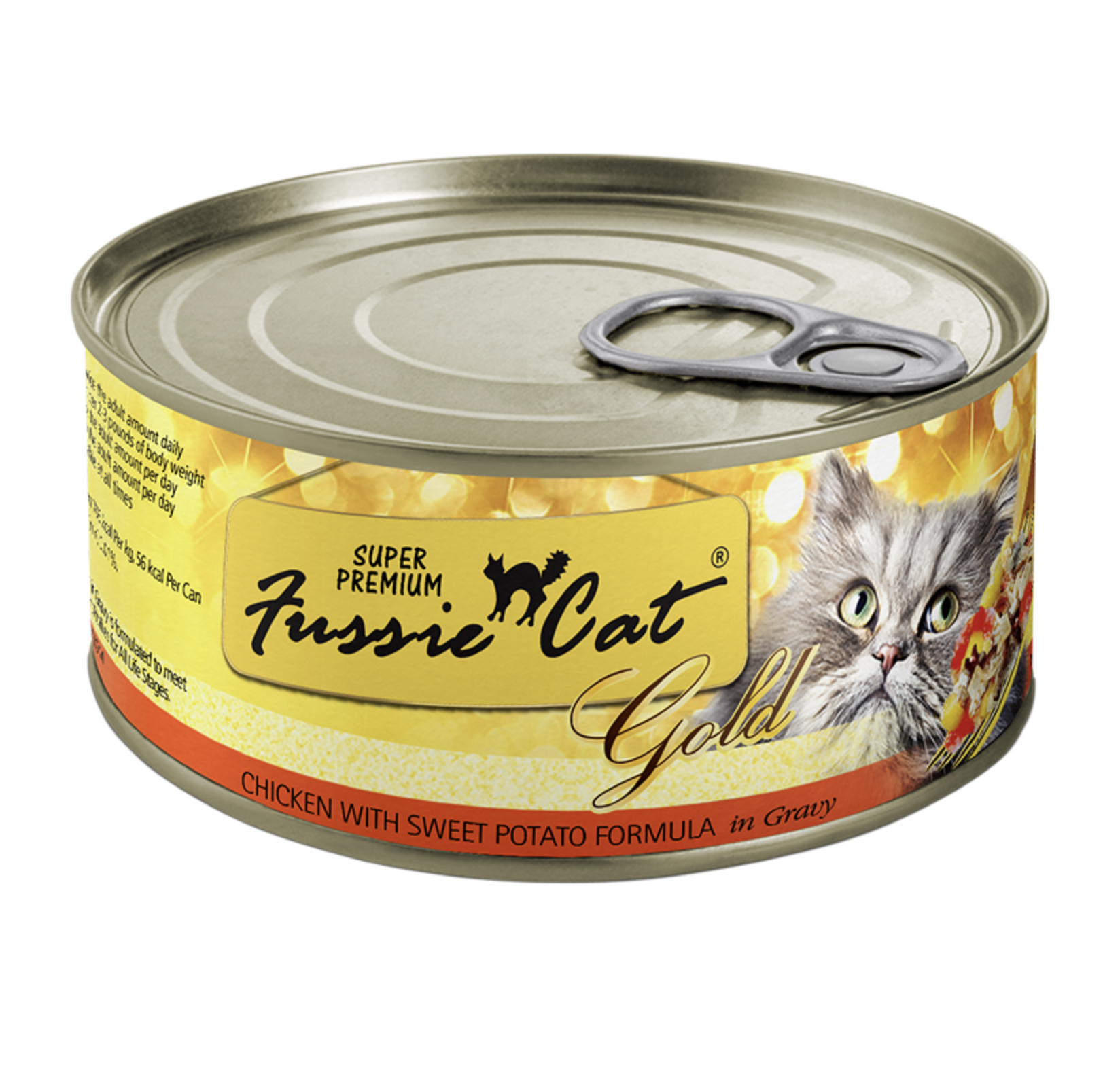 Fussie Cat Chicken w/ Sweet Potato in Gravy Canned Cat Food