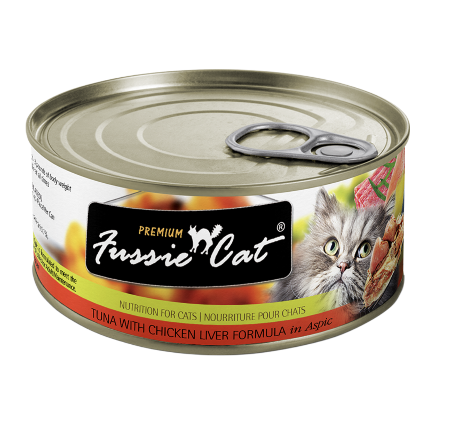 Fussie Cat Premium Tuna w/ Chicken Liver in Aspic Canned Cat Food
