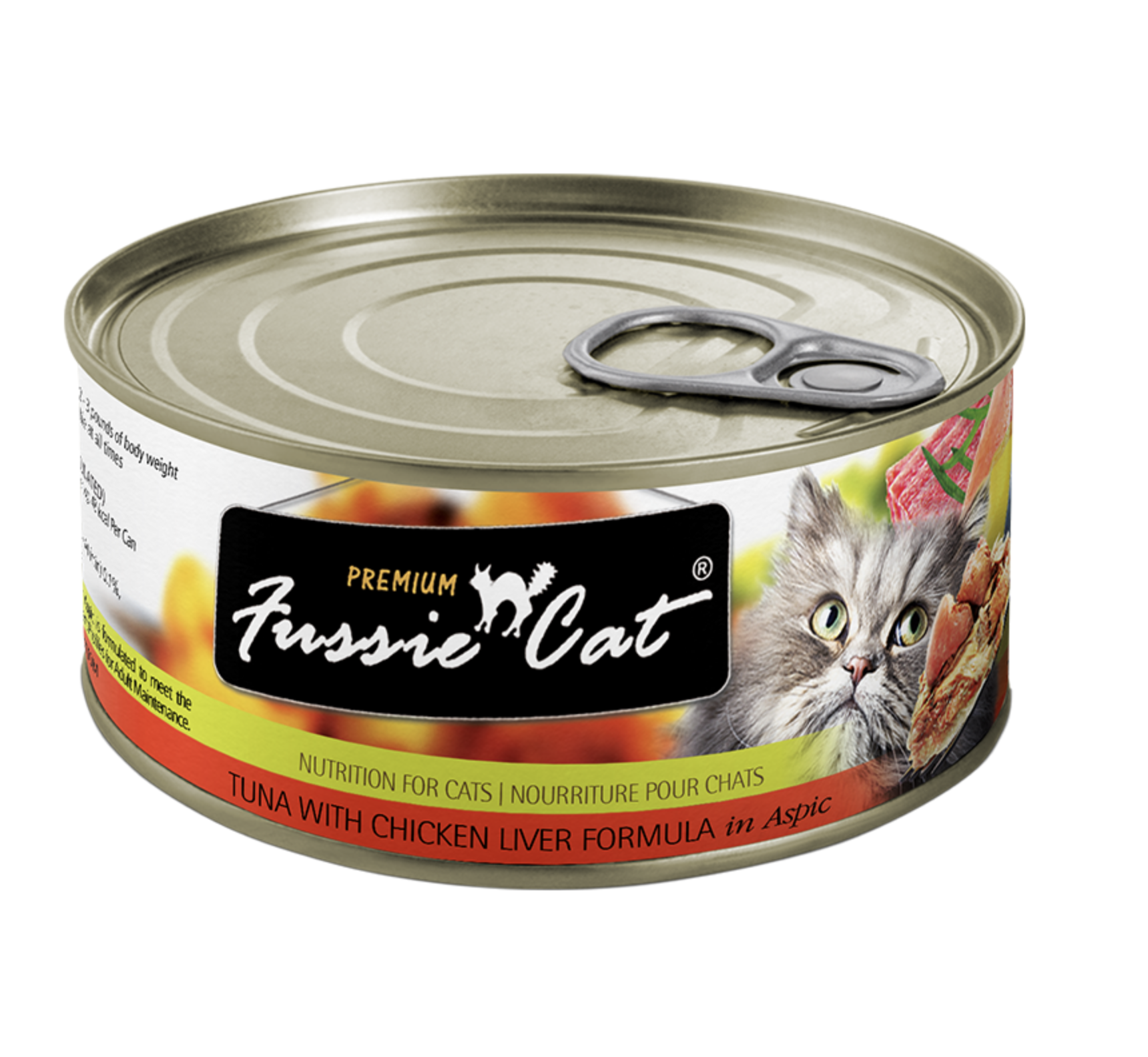 Fussie Cat Premium Tuna w/ Chicken Liver in Aspic Canned Cat Food