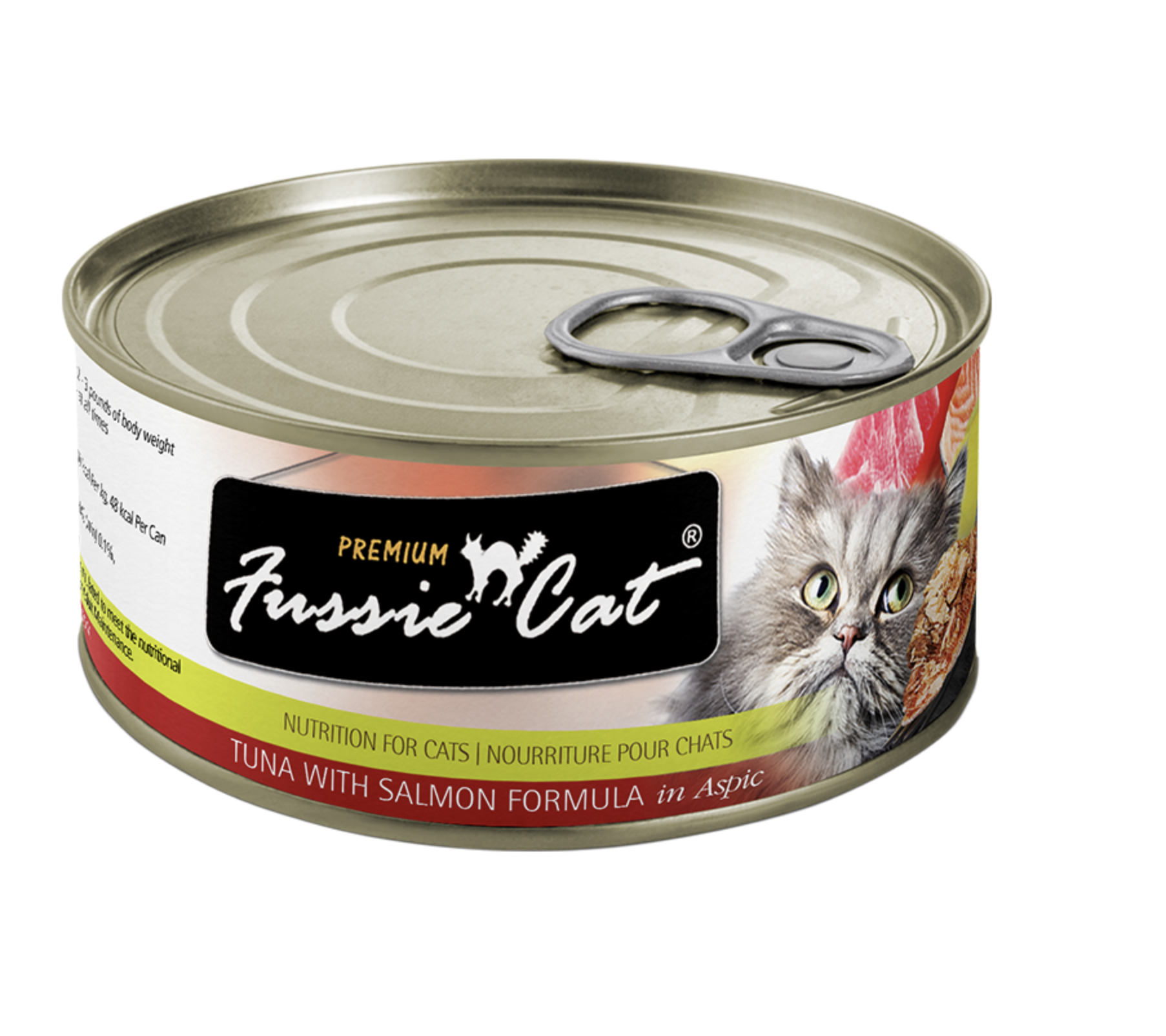 Fussie Cat Premium Tuna with Salmon in Aspic Canned Cat Food