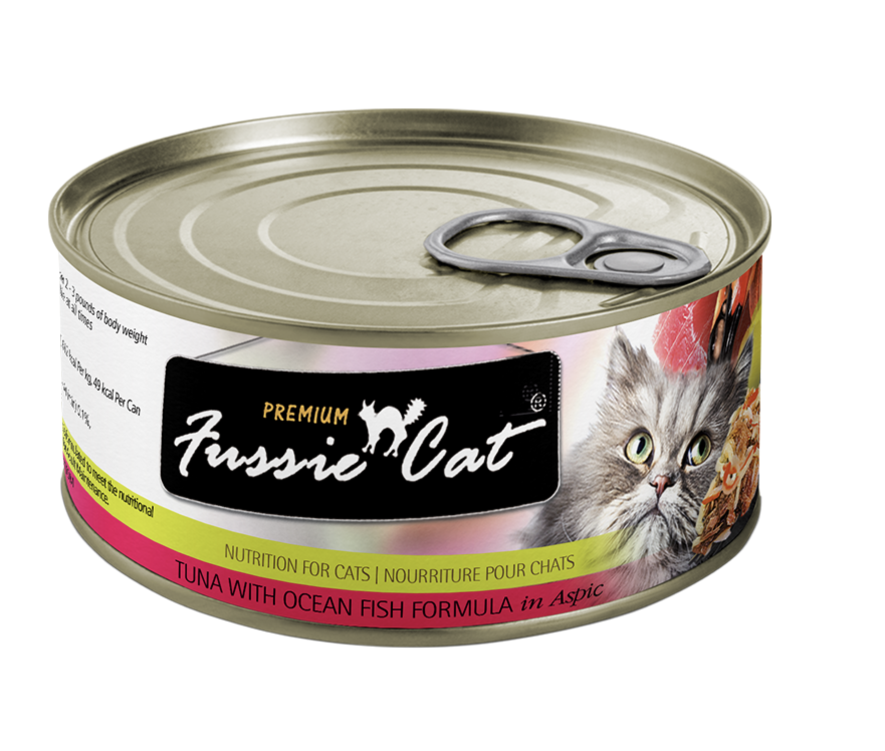 Fussie Cat Premium Tuna with Ocean Fish in Aspic Canned Cat Food