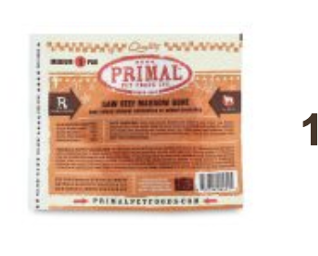 Primal beef marrow medium bone