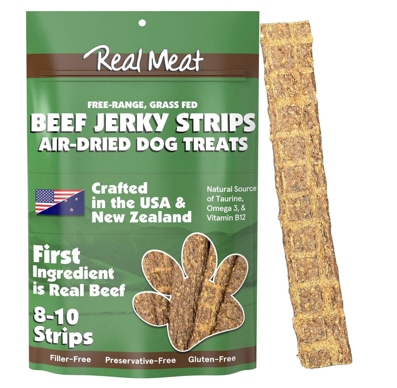 Real Meat Beef Jerky Strips Dog Treats