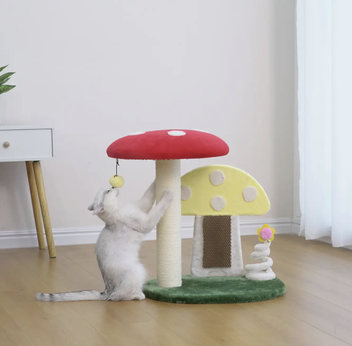 Petpals Apartment-Sized Magical Mushroom Cat Perch