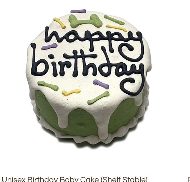 Bubba Rose Unisex Birthday Baby Cake