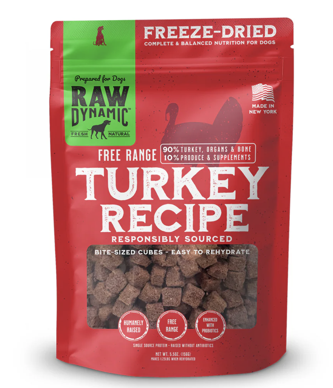 Raw Dynamic Freeze-Dried Raw TURKEY FORMULA FOR DOGS