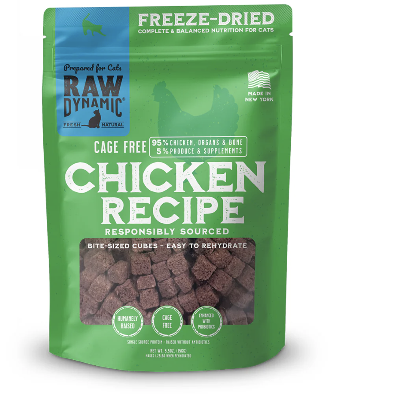 Raw Dynamic Freeze-Dried Raw CHICKEN FORMULA FOR CATS