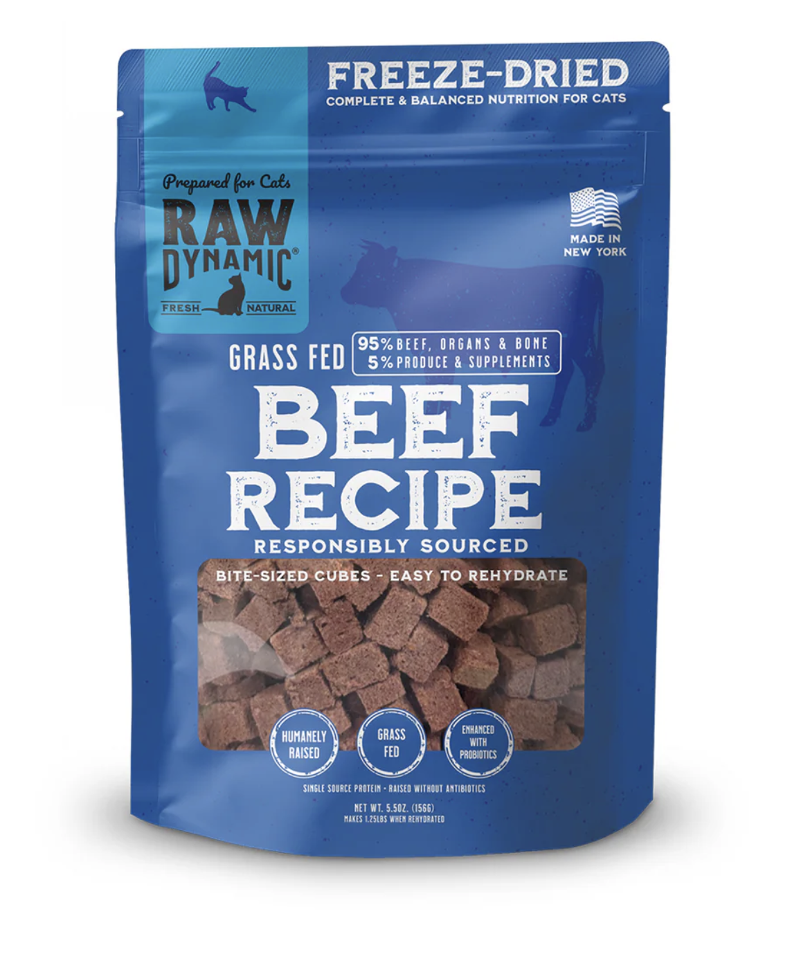 Raw Dynamic Freeze-Dried Raw BEEF FORMULA FOR CATS